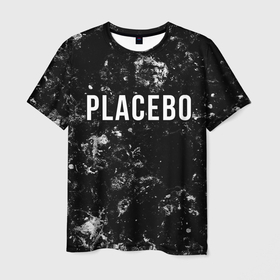 Мужская футболка 3D с принтом Placebo black ice в Новосибирске, 100% полиэфир | прямой крой, круглый вырез горловины, длина до линии бедер | 
