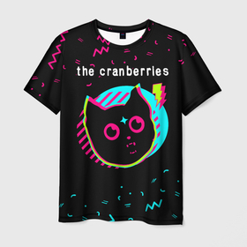 Мужская футболка 3D с принтом The Cranberries   rock star cat в Белгороде, 100% полиэфир | прямой крой, круглый вырез горловины, длина до линии бедер | Тематика изображения на принте: 