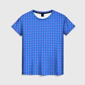 Женская футболка 3D с принтом Паттерн мягкие звездочки круглые в Новосибирске, 100% полиэфир ( синтетическое хлопкоподобное полотно) | прямой крой, круглый вырез горловины, длина до линии бедер | 