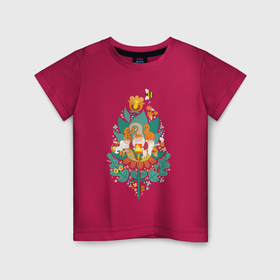 Детская футболка хлопок с принтом Три веселых гнома в Петрозаводске, 100% хлопок | круглый вырез горловины, полуприлегающий силуэт, длина до линии бедер | 