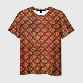 Мужская футболка 3D с принтом Красные звезды СССР в Екатеринбурге, 100% полиэфир | прямой крой, круглый вырез горловины, длина до линии бедер | 