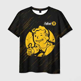 Мужская футболка 3D с принтом Fallout фоллаут в Курске, 100% полиэфир | прямой крой, круглый вырез горловины, длина до линии бедер | 