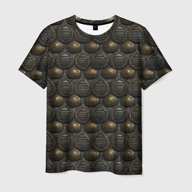 Мужская футболка 3D с принтом Темная классическая броня в Белгороде, 100% полиэфир | прямой крой, круглый вырез горловины, длина до линии бедер | Тематика изображения на принте: 