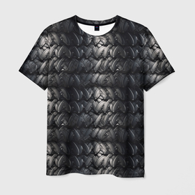 Мужская футболка 3D с принтом Ретро коричневая броня в Кировске, 100% полиэфир | прямой крой, круглый вырез горловины, длина до линии бедер | 