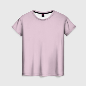 Женская футболка 3D с принтом Светло лиловый однотонный в Петрозаводске, 100% полиэфир ( синтетическое хлопкоподобное полотно) | прямой крой, круглый вырез горловины, длина до линии бедер | 