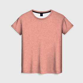 Женская футболка 3D с принтом Однотонный персиковый текстура в Белгороде, 100% полиэфир ( синтетическое хлопкоподобное полотно) | прямой крой, круглый вырез горловины, длина до линии бедер | Тематика изображения на принте: 