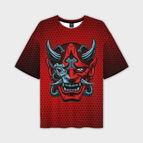 Мужская футболка oversize 3D с принтом Киберпанк 2077 самурай colored ,  |  | Тематика изображения на принте: 