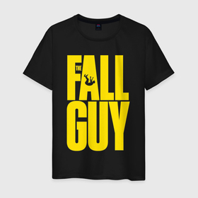 Мужская футболка хлопок с принтом The fall guy logo в Петрозаводске, 100% хлопок | прямой крой, круглый вырез горловины, длина до линии бедер, слегка спущенное плечо. | 