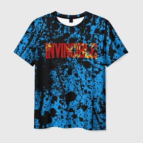 Мужская футболка 3D с принтом Invincible в Кировске, 100% полиэфир | прямой крой, круглый вырез горловины, длина до линии бедер | 