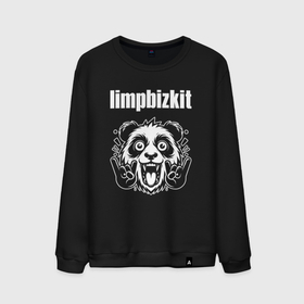 Мужской свитшот хлопок с принтом Limp Bizkit rock panda в Белгороде, 100% хлопок |  | 