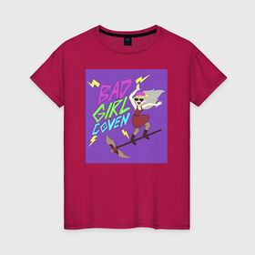 Женская футболка хлопок с принтом Плохие девушки в Курске, 100% хлопок | прямой крой, круглый вырез горловины, длина до линии бедер, слегка спущенное плечо | 