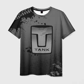 Мужская футболка 3D с принтом Tank в Екатеринбурге, 100% полиэфир | прямой крой, круглый вырез горловины, длина до линии бедер | Тематика изображения на принте: 