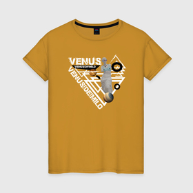 Женская футболка хлопок с принтом Венера Милосская в Новосибирске, 100% хлопок | прямой крой, круглый вырез горловины, длина до линии бедер, слегка спущенное плечо | 