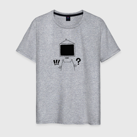 Мужская футболка хлопок с принтом Кот и чёрный квадрат в Екатеринбурге, 100% хлопок | прямой крой, круглый вырез горловины, длина до линии бедер, слегка спущенное плечо. | 