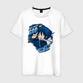 Мужская футболка хлопок с принтом Бездомный бог Ято доставка , 100% хлопок | прямой крой, круглый вырез горловины, длина до линии бедер, слегка спущенное плечо. | 