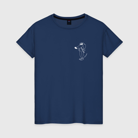Женская футболка хлопок с принтом Такса Груша в Белгороде, 100% хлопок | прямой крой, круглый вырез горловины, длина до линии бедер, слегка спущенное плечо | 