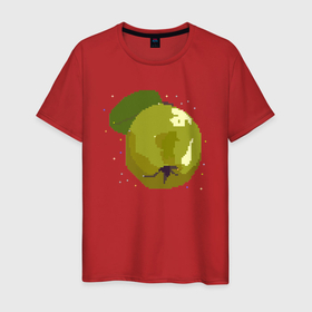 Мужская футболка хлопок с принтом Айва и звезды   пиксельное в Тюмени, 100% хлопок | прямой крой, круглый вырез горловины, длина до линии бедер, слегка спущенное плечо. | 