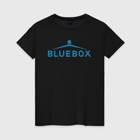 Женская футболка хлопок с принтом Доктор Кто Bluebox в Петрозаводске, 100% хлопок | прямой крой, круглый вырез горловины, длина до линии бедер, слегка спущенное плечо | 