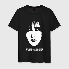 Мужская футболка хлопок с принтом Siouxsie and the banshees в Новосибирске, 100% хлопок | прямой крой, круглый вырез горловины, длина до линии бедер, слегка спущенное плечо. | 