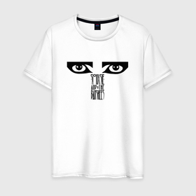 Мужская футболка хлопок с принтом Siouxsie and the Banshees   Eyes в Новосибирске, 100% хлопок | прямой крой, круглый вырез горловины, длина до линии бедер, слегка спущенное плечо. | 