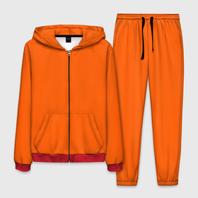 Мужской костюм 3D с принтом Сочный оранжевый , 100% полиэстер | Манжеты и пояс оформлены тканевой резинкой, двухслойный капюшон со шнурком для регулировки, карманы спереди | Тематика изображения на принте: 