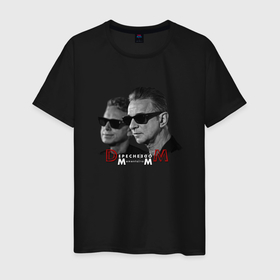 Мужская футболка хлопок с принтом Depeche Mode   Memento Mori tour band tour в Белгороде, 100% хлопок | прямой крой, круглый вырез горловины, длина до линии бедер, слегка спущенное плечо. | Тематика изображения на принте: 