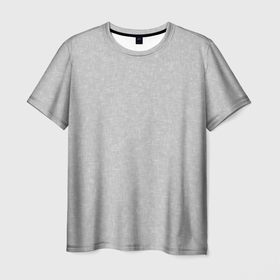 Мужская футболка 3D с принтом Однотонный светло серый текстурированный в Белгороде, 100% полиэфир | прямой крой, круглый вырез горловины, длина до линии бедер | 