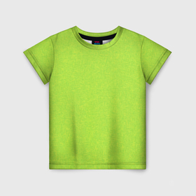 Детская футболка 3D с принтом Яркий салатовый текстурованный в Тюмени, 100% гипоаллергенный полиэфир | прямой крой, круглый вырез горловины, длина до линии бедер, чуть спущенное плечо, ткань немного тянется | 