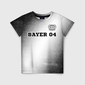 Детская футболка 3D с принтом Bayer 04 sport на светлом фоне посередине в Петрозаводске, 100% гипоаллергенный полиэфир | прямой крой, круглый вырез горловины, длина до линии бедер, чуть спущенное плечо, ткань немного тянется | 
