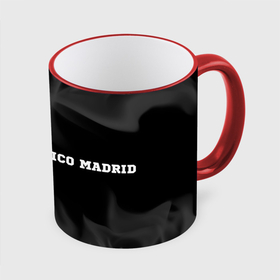 Кружка с полной запечаткой с принтом Atletico Madrid sport на темном фоне по горизонтали , керамика | ёмкость 330 мл | 