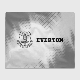 Плед 3D с принтом Everton sport на светлом фоне по горизонтали в Новосибирске, 100% полиэстер | закругленные углы, все края обработаны. Ткань не мнется и не растягивается | 