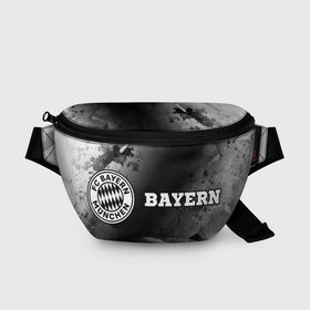 Поясная сумка 3D с принтом Bayern sport на темном фоне по горизонтали в Новосибирске, 100% полиэстер | плотная ткань, ремень с регулируемой длиной, внутри несколько карманов для мелочей, основное отделение и карман с обратной стороны сумки застегиваются на молнию | 