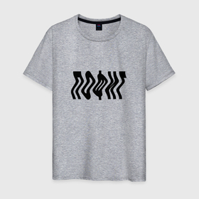 Мужская футболка хлопок с принтом Пофиг минимализм в Тюмени, 100% хлопок | прямой крой, круглый вырез горловины, длина до линии бедер, слегка спущенное плечо. | Тематика изображения на принте: 
