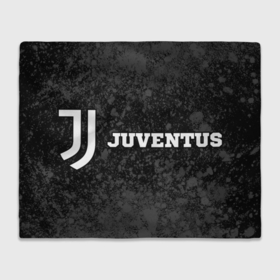 Плед 3D с принтом Juventus sport на темном фоне по горизонтали в Санкт-Петербурге, 100% полиэстер | закругленные углы, все края обработаны. Ткань не мнется и не растягивается | Тематика изображения на принте: 
