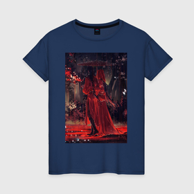 Женская футболка хлопок с принтом Лянь Се Чэн Хуа под кровавым дождем в Санкт-Петербурге, 100% хлопок | прямой крой, круглый вырез горловины, длина до линии бедер, слегка спущенное плечо | 