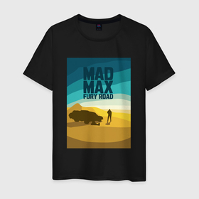 Мужская футболка хлопок с принтом Макс   дорога ярости в Тюмени, 100% хлопок | прямой крой, круглый вырез горловины, длина до линии бедер, слегка спущенное плечо. | 