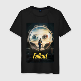 Мужская футболка хлопок с принтом Fallout   Lucy MacLean в Тюмени, 100% хлопок | прямой крой, круглый вырез горловины, длина до линии бедер, слегка спущенное плечо. | Тематика изображения на принте: 