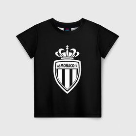 Детская футболка 3D с принтом Monaco fc club sport , 100% гипоаллергенный полиэфир | прямой крой, круглый вырез горловины, длина до линии бедер, чуть спущенное плечо, ткань немного тянется | 
