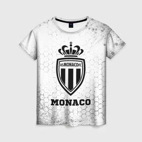 Женская футболка 3D с принтом Monaco sport на светлом фоне , 100% полиэфир ( синтетическое хлопкоподобное полотно) | прямой крой, круглый вырез горловины, длина до линии бедер | 