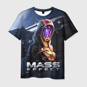 Мужская футболка 3D с принтом Mass Effect  Тали Зора в Екатеринбурге, 100% полиэфир | прямой крой, круглый вырез горловины, длина до линии бедер | Тематика изображения на принте: 