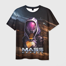 Мужская футболка 3D с принтом Mass Effect ТалиЗора аватар в Курске, 100% полиэфир | прямой крой, круглый вырез горловины, длина до линии бедер | 