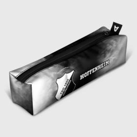 Пенал школьный 3D с принтом Hoffenheim sport на темном фоне по горизонтали в Тюмени, 100% полиэстер | плотная ткань, застежка на молнии | Тематика изображения на принте: 