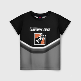 Детская футболка 3D с принтом Rainbow six game steel в Тюмени, 100% гипоаллергенный полиэфир | прямой крой, круглый вырез горловины, длина до линии бедер, чуть спущенное плечо, ткань немного тянется | 