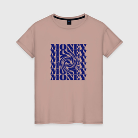 Женская футболка хлопок с принтом Воронка денег в Тюмени, 100% хлопок | прямой крой, круглый вырез горловины, длина до линии бедер, слегка спущенное плечо | 