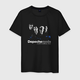 Мужская футболка хлопок с принтом Depeche Mode   Silence mode в Тюмени, 100% хлопок | прямой крой, круглый вырез горловины, длина до линии бедер, слегка спущенное плечо. | 