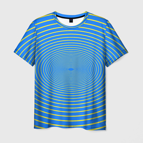 Мужская футболка 3D с принтом Трансформация овала в Санкт-Петербурге, 100% полиэфир | прямой крой, круглый вырез горловины, длина до линии бедер | 