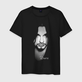 Мужская футболка хлопок с принтом Depeche Mode   Dave devotional в Тюмени, 100% хлопок | прямой крой, круглый вырез горловины, длина до линии бедер, слегка спущенное плечо. | 
