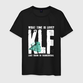 Мужская футболка хлопок с принтом Klf   What time is love в Санкт-Петербурге, 100% хлопок | прямой крой, круглый вырез горловины, длина до линии бедер, слегка спущенное плечо. | 