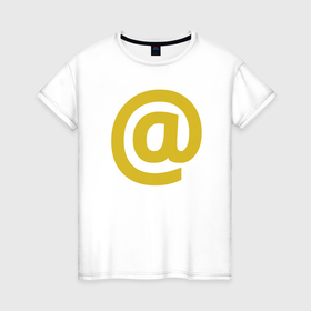 Женская футболка хлопок с принтом Знак   собачка в Курске, 100% хлопок | прямой крой, круглый вырез горловины, длина до линии бедер, слегка спущенное плечо | 