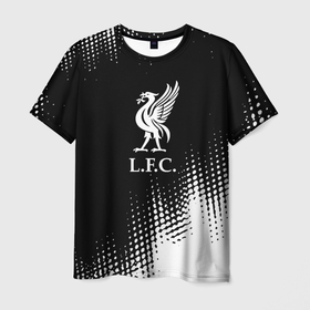 Мужская футболка 3D с принтом Liverpool краски в Курске, 100% полиэфир | прямой крой, круглый вырез горловины, длина до линии бедер | 